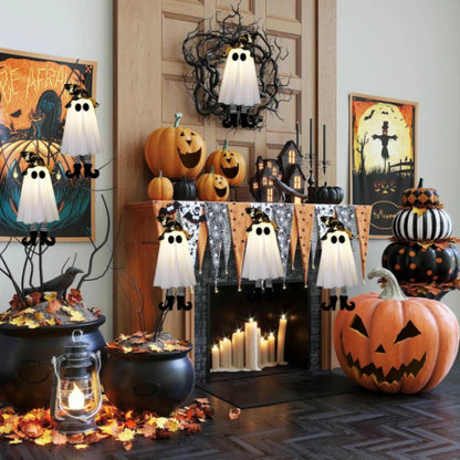Halloween LED Witch Ghost Hanging Ornament Lamp Horror Set for Home Outdoor Yard Party Decoration 2026