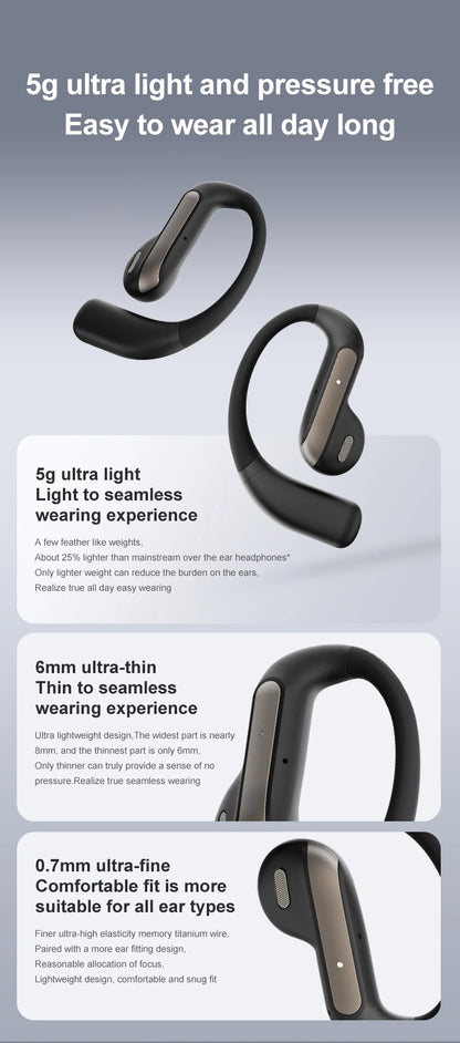 AI Translation Earbuds With Noise Canceling Ear Hook Sports
