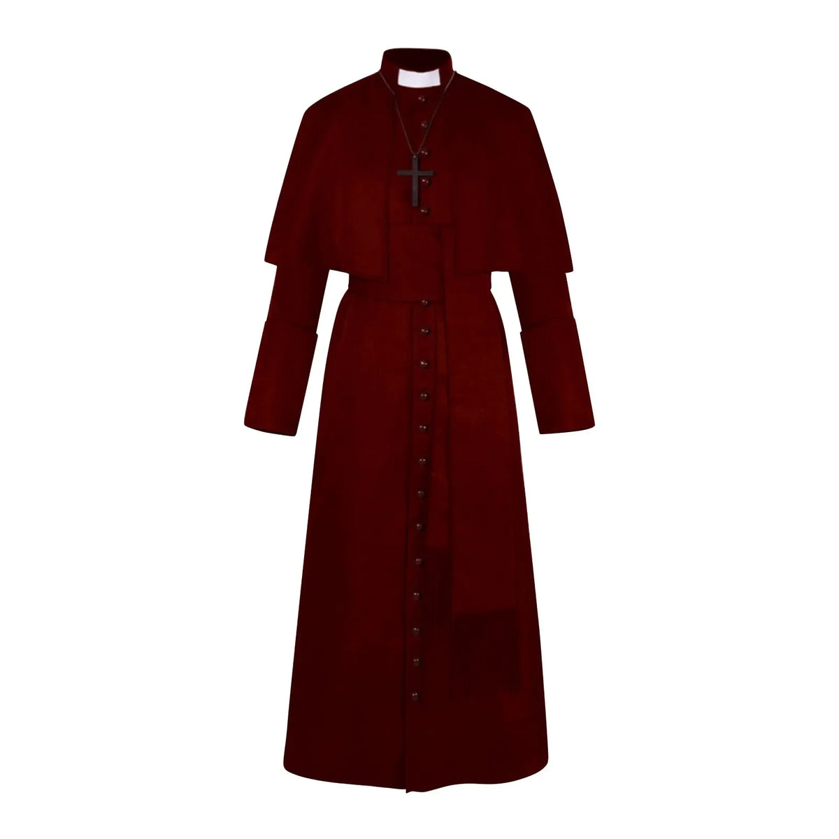 Middeleeuws katholiek priesterkostuum, pauselijke geestelijke, kazuifel-cosplaykostuum voor mannen, Halloween 2026