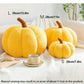 Plush Pumpkin Cushion – Cozy Sherpa & Boucle Throw Pillow for Fall & Halloween Home Decor, Ideal Gift for Kids and Babies