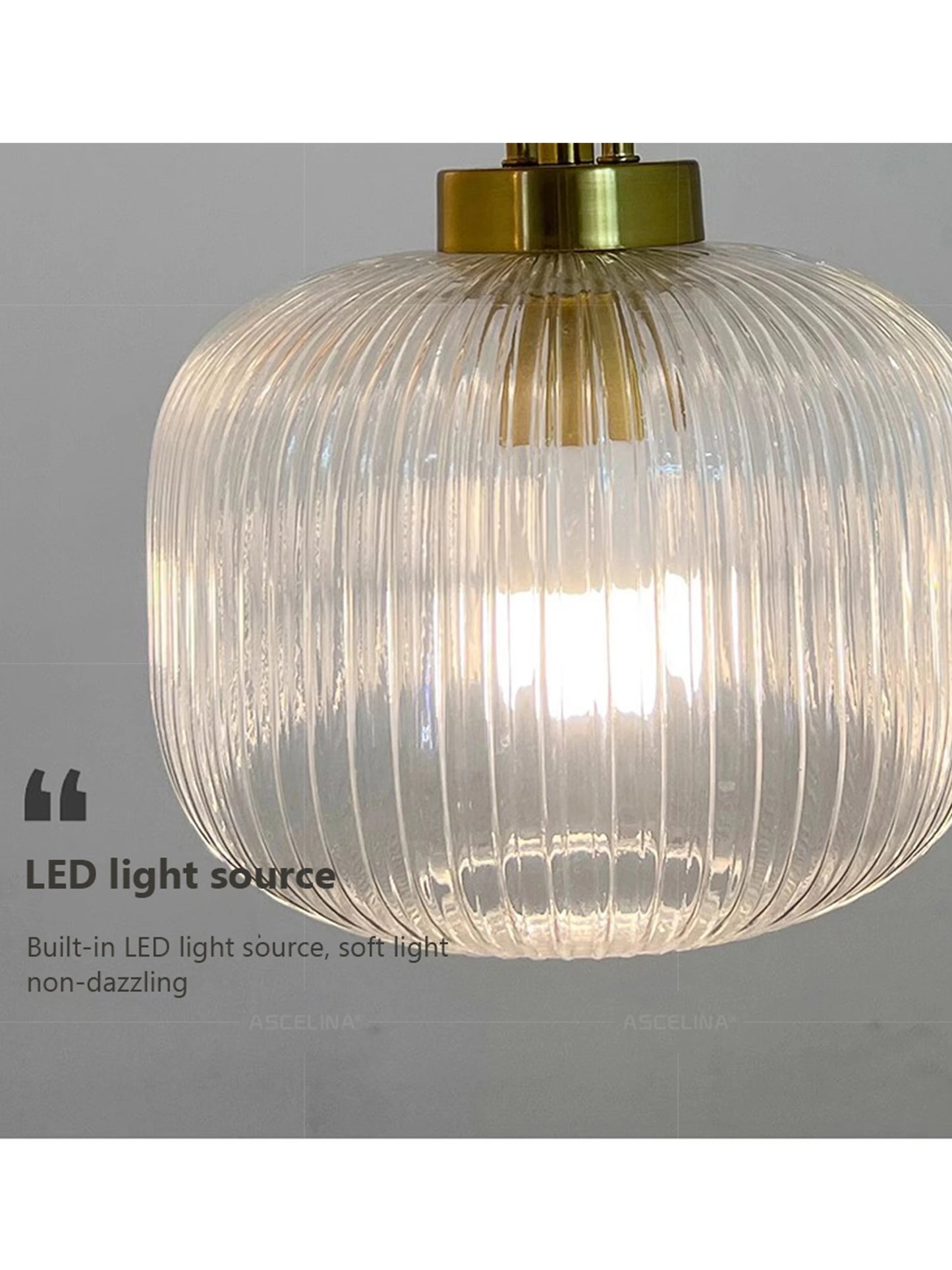 Japandi glaspendellampa japansk nordisk hänglampa varm