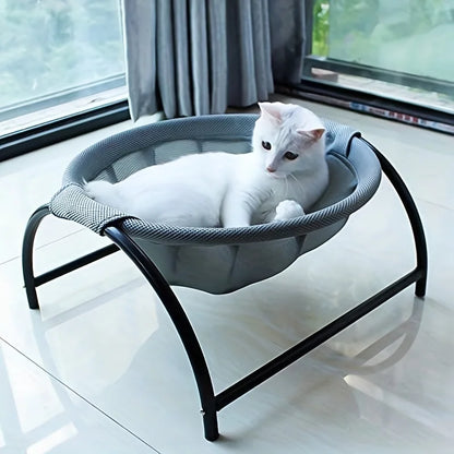 Kattenbed Ademend Koelend Hangmatbed Verhoogde Huisdierbank Zomer 2025 Gezellig Stevig Metalen Frame Dutje Ligstoel