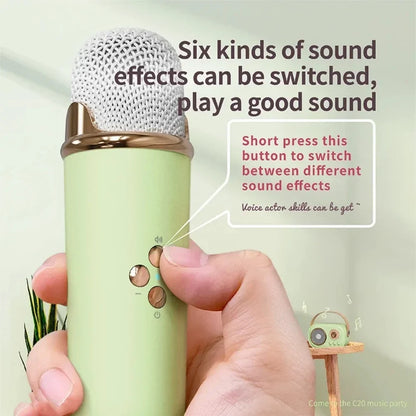 Karaoke Portable Bluetooth Speaker With Microphone Mini FM Radio Back To School 2025 Gift Idea