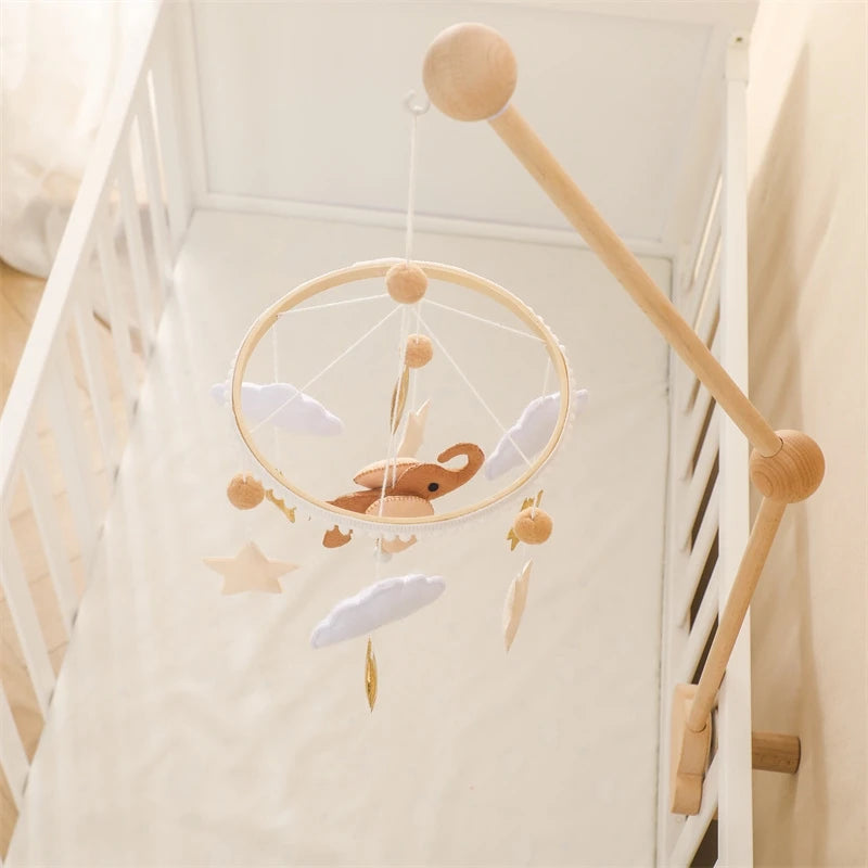 Hot Air Balloon Crib Mobile Newborn Sensory Toys Soothing