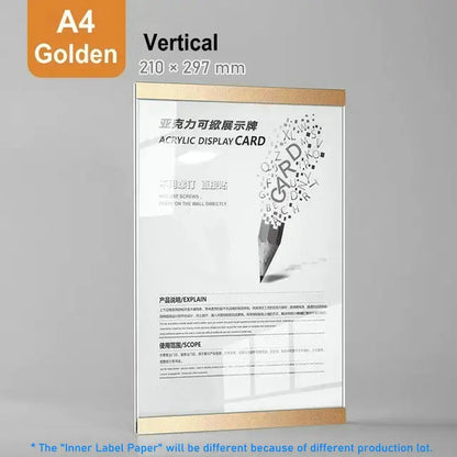 Marco de foto acrílico marco flotante magnético decoración de pared minimalista otoño 2025 montaje adhesivo fácil de cambiar