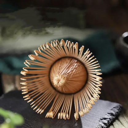 Matcha Whisk Bamboo Tea Set With Stand Spoon Handmade