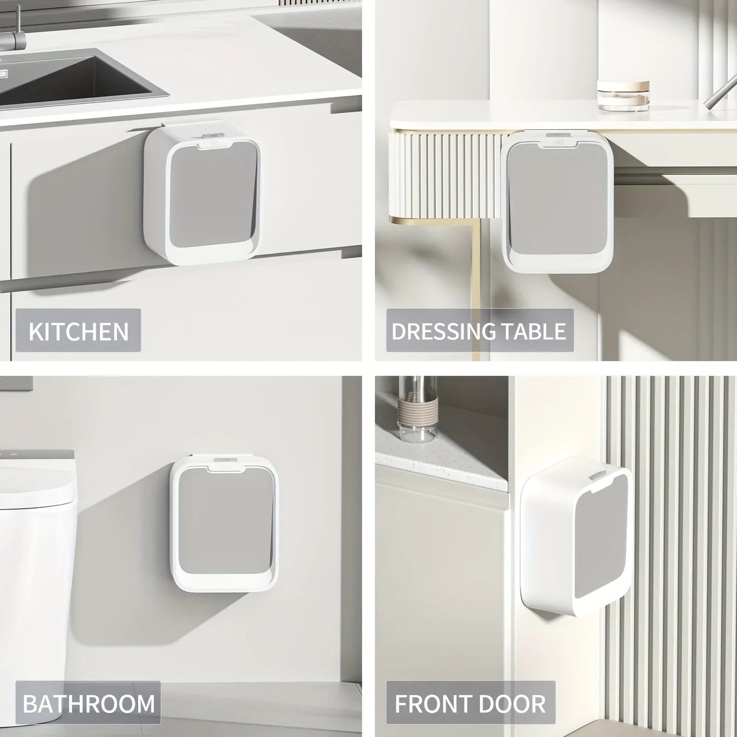 Motion Sensor Trash Can Hanging Bin For Cabinet Door