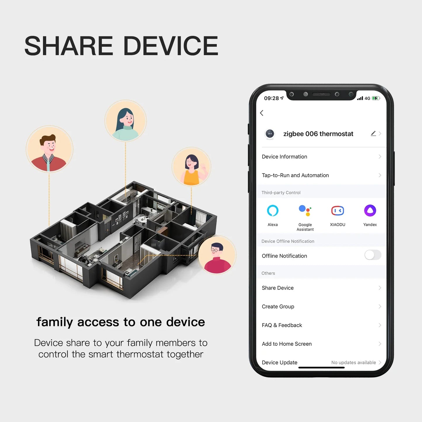 ZigBee Thermostat Wall Mounted Glass Panel Hub Compatible Fall 2025 Energy Saving