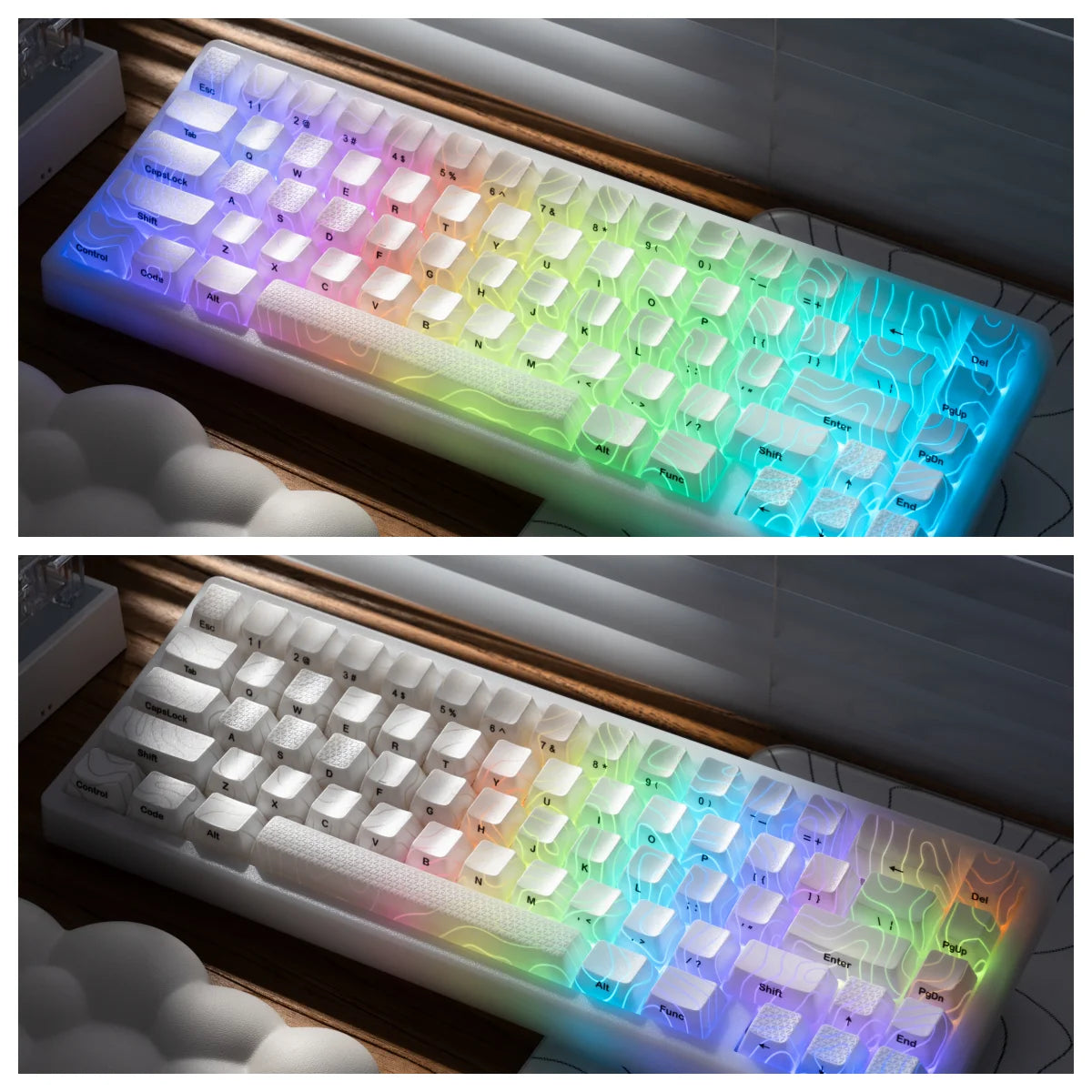 Mechanisch Toetsenbord M67 67 Toetsen Pakking Hot Swappable RGB