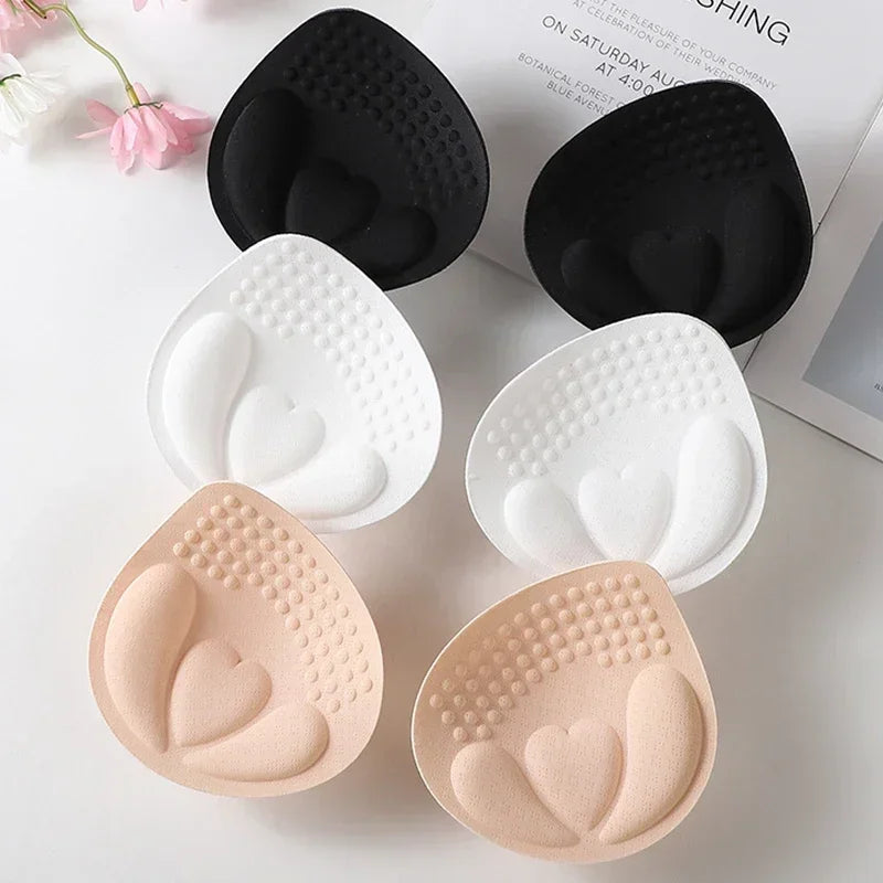 Breathable Women's Bra Pads - 3D Push-Up, Versatile Sponge Padding, For Swimsuits