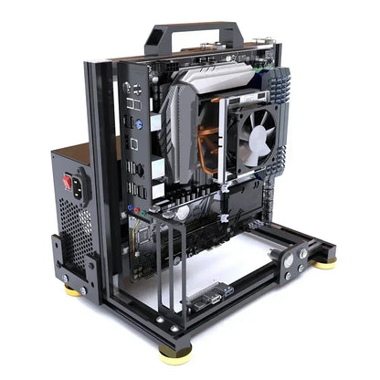 Boîtier PC ATX à cadre ouvert Rack modulaire refroidissement par eau et air