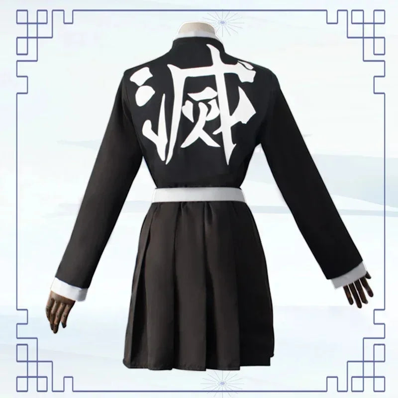 Demon Slayer Kanroji Mitsuri Kimono Haori Cosplay Costume Set with Wig for Adults Kids Halloween 2026