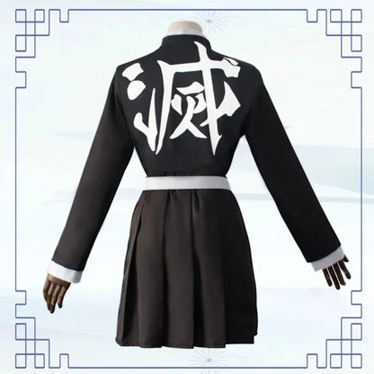 Demon Slayer Kanroji Mitsuri Kimono Haori Cosplay Costume Set with Wig for Adults Kids Halloween 2026