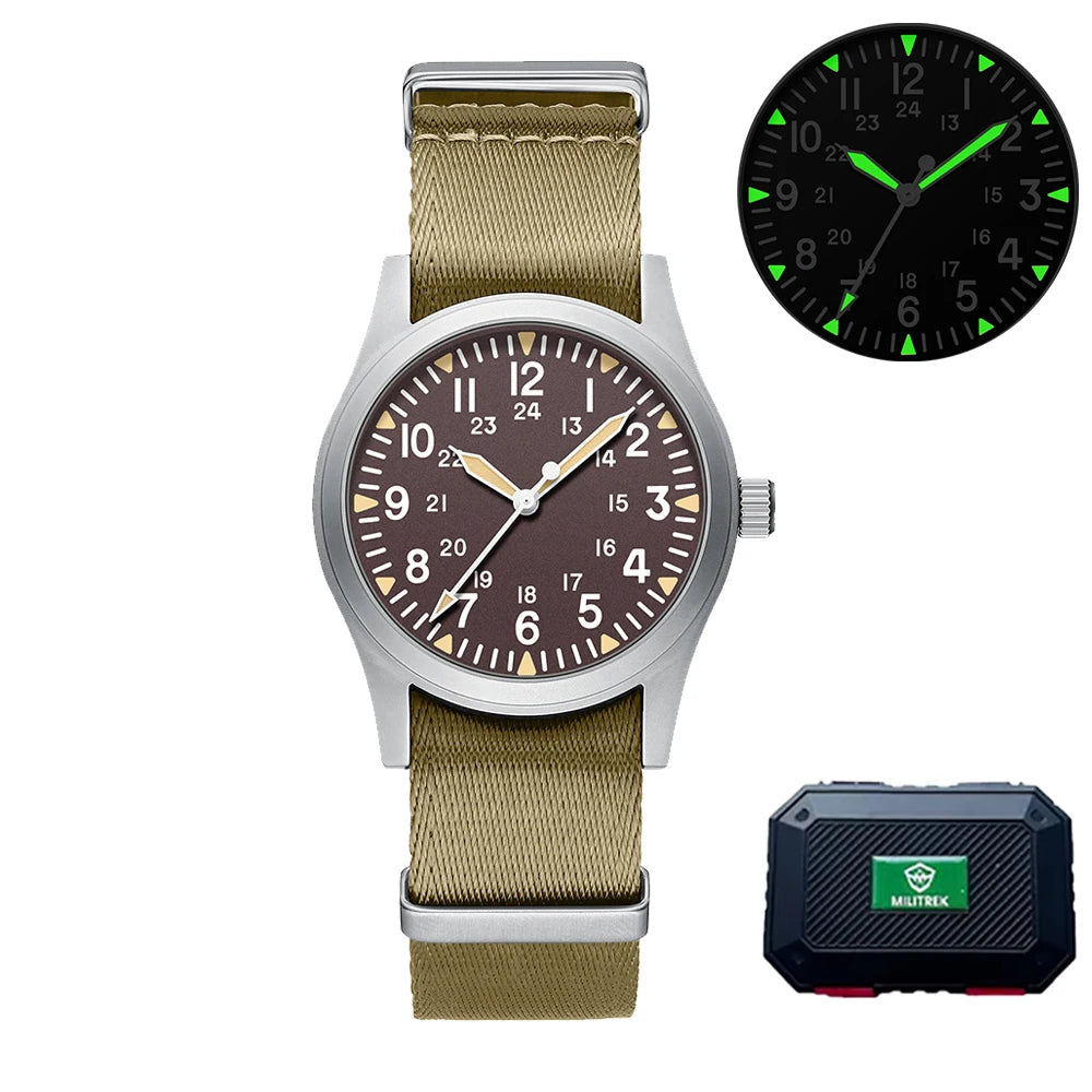 Militær Quartz Feltur 37mm Safir Efterår 2025