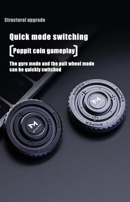 EDC Metall 3in1 Drückkarte Spinner Münze Stressabbaugerät