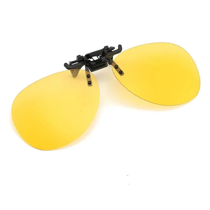 Clip-On Zonnebril Gepolariseerd UV400 Nachtzicht Rijden Bril Vierkante Clip-Ons Anti-Glare Vintage Stijl 2026