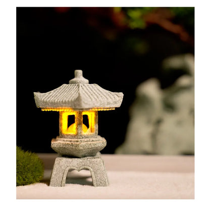 Pagoda Lantern Garden Statue Zen Yard Light Miniature Lamp for Micro Landscape Decor Fall 2026 Trend