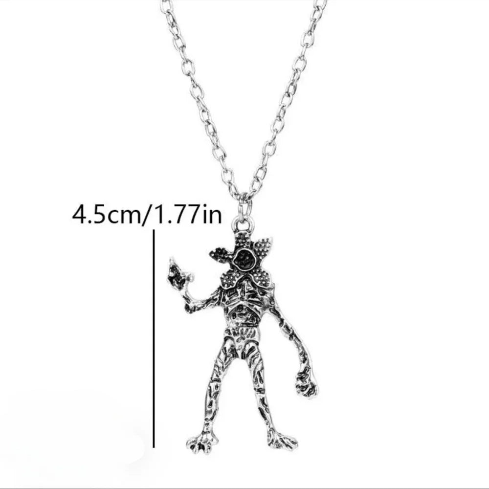 Monster Hanger Ketting 925 Sterling Zilver Ondersteboven Monster Bedel Verstelbaar Valentijnscadeau 2026 Cadeau Klaar