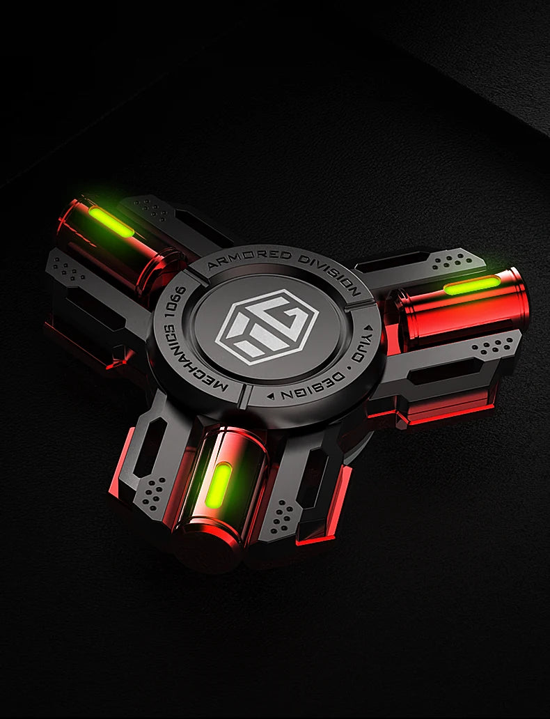 Glow Fidget Spinner Alloy EDC Long Spin Stress Relief