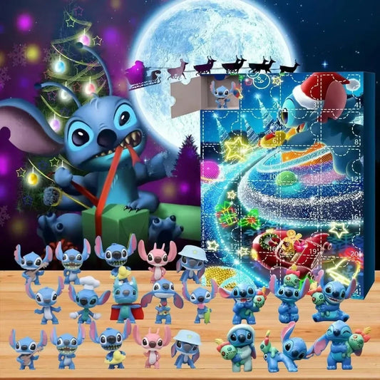 Calendario dell'Avvento Mini Figure Stitch 24 Giorni Natale