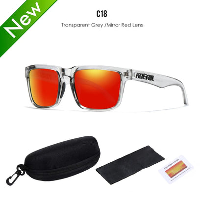 Lunettes de soleil polarisées unisexes pour l'extérieur tendance été 2026 Verres miroir légères Protection UV Idée cadeau