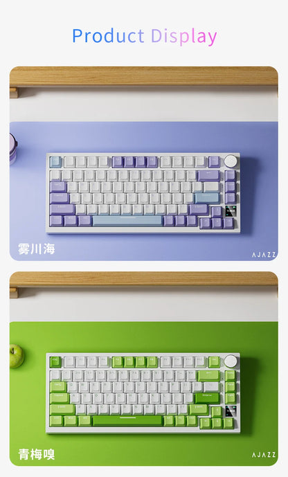 Teclado mecánico para juegos Bluetooth 75 por ciento con intercambio en caliente