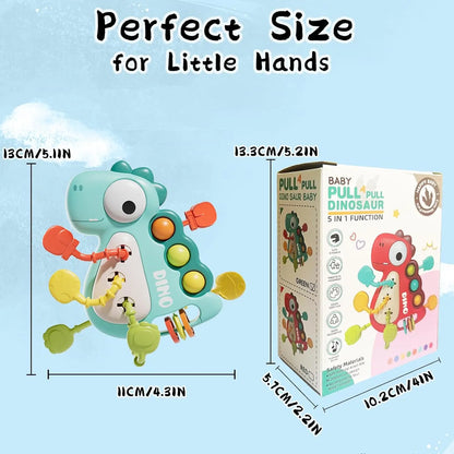 Montessori Dinosaur Pull Toy Newborn Sensory Toys Teether