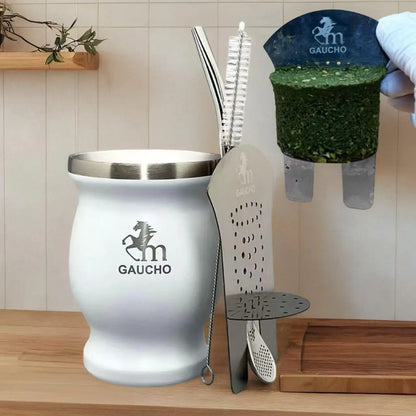 Yerba Mate Bombilla Set Stainless Steel Mate Kit Easy Clean