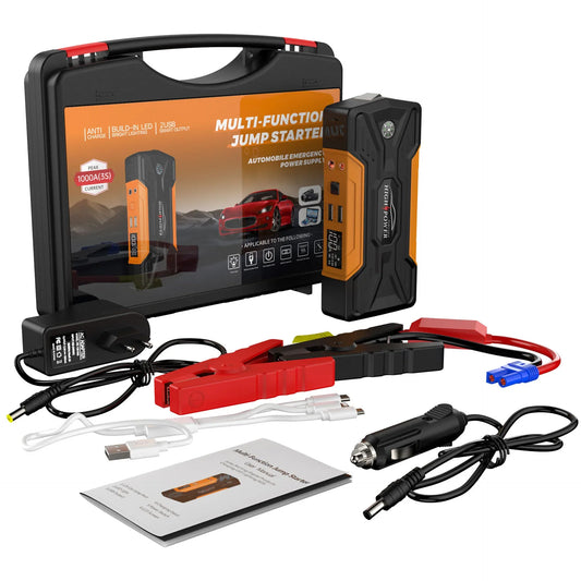 Car Jump Starter With Pump Portable 12V Emergency Power Bank Kit 99800mAh Fall 2025 Gift