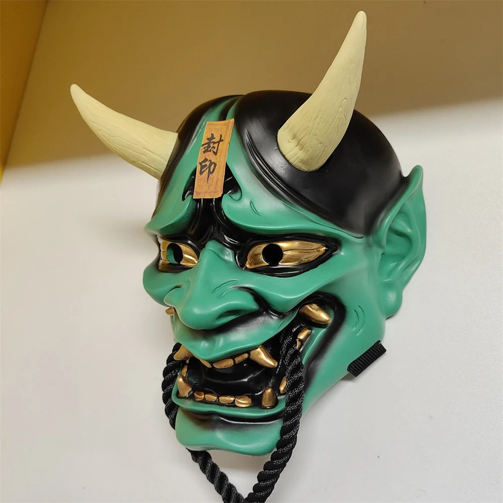 Skrekk Hannya Maske Harpiks Demon Cosplay Halloween 2025