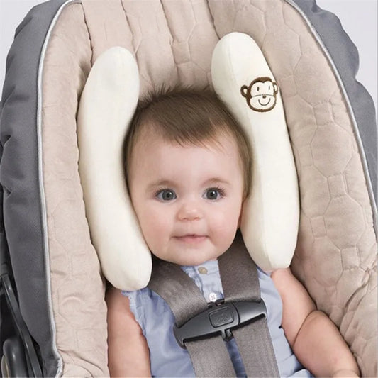 Adjustable Infant Car Seat Pillow with Head Support, Soft Cloth Neck Cushion for Toddlers, Fits Most Car Seats and Strollers-2