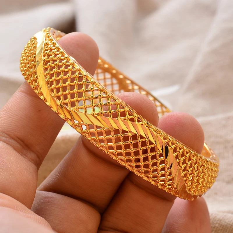 Forgyldte armbånd luksuriøst arabisk bryllupsarmbånd