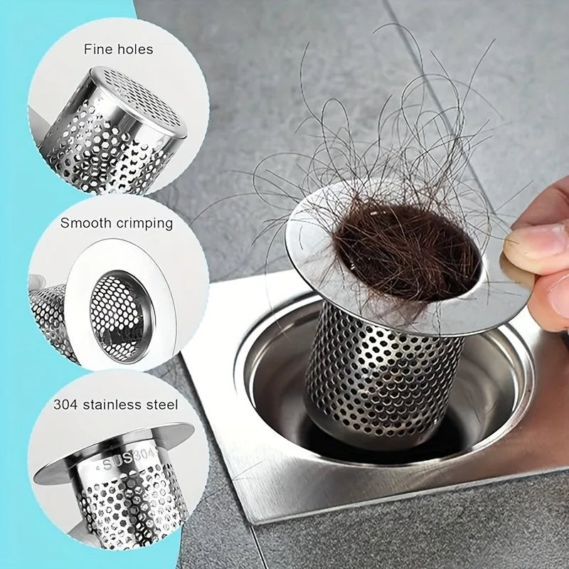 Drain Filter Sink And Shower Drain Catcher Fall 2026 Kitchen And Bathroom Protection Easy Install Hair Debris Block