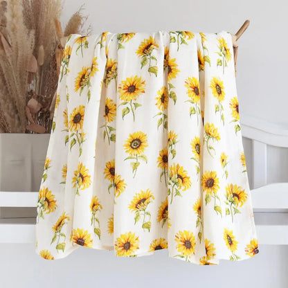 Bambus Musselin Pucktuch 120x120 Cm Blumen Neugeborenen Bettwäsche Herbst 2025 Atmungsaktiv Umweltfreundlich Baby Geschenk