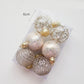 Set of 6 Colorful Christmas Tree Ball Ornaments - 6/8cm Holiday Decorative Spheres for Festive Parties and Gift Giving 2024