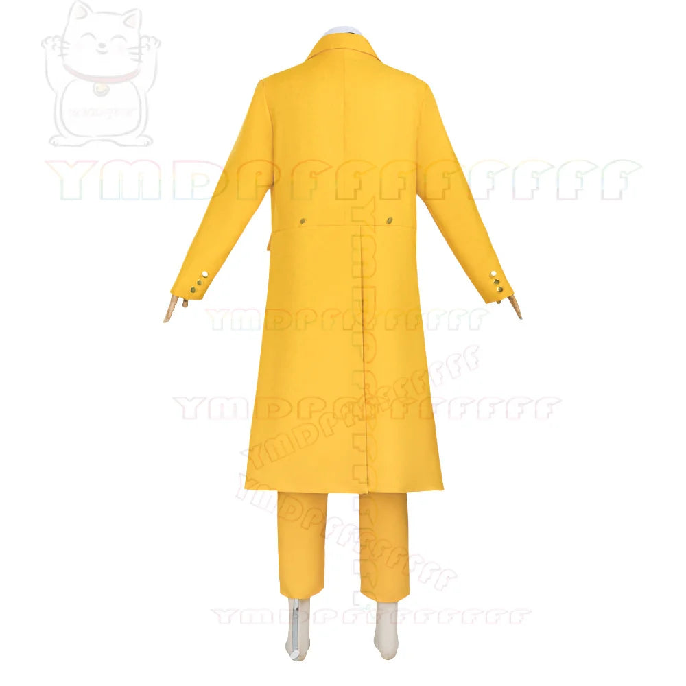 Jim Carrey The Mask-cosplaykostuum met groen gezicht en geel pak, anime-set voor volwassenen, Halloween 2026