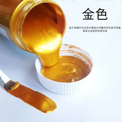 Colore acrilico dorato finitura metallica perlata impermeabile e resistente allo sbiadimento per gesso, tela, forniture per artigianato fai-da-te autunno 2026