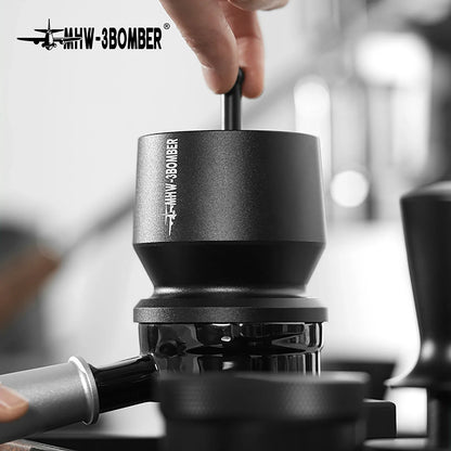 Espresso doseer trechter 58mm aluminium legering doseer beker barista gereedschap val 2025 precies anti spatten