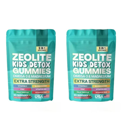 Zeolite Gummies 9-in-1 Formula Immune Support Detox Gummies Fall 2026 Wellness 60 Gummies