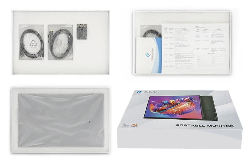 OLED 13.3 bærbar skjerm metallramme reiseskjerm