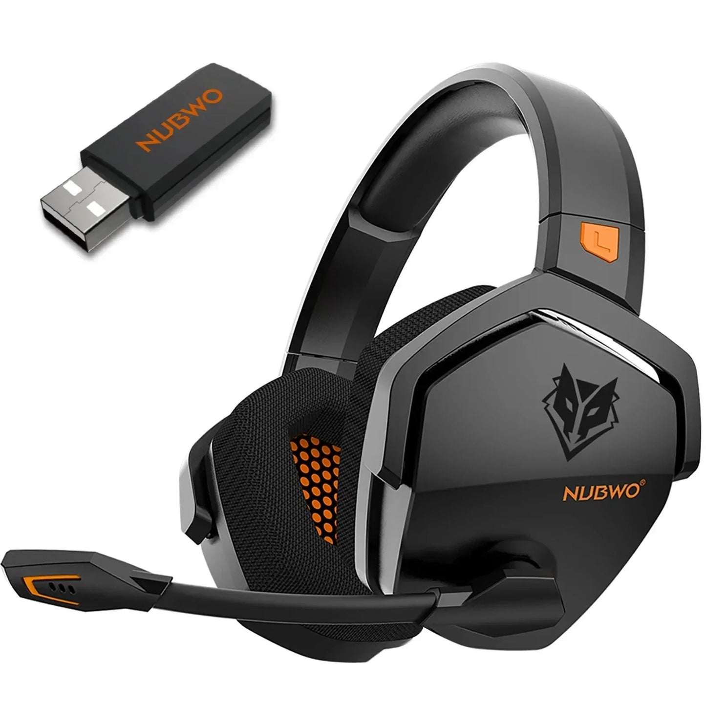 Wireless Gaming Headset With Mic Active Noise Cancellation