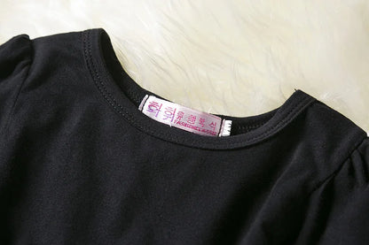 Leichtes Mädchenkleid mit Minnie-Maus-Motiv – knielanger Tupfen-Tutu, Baumwoll-Polyester-Voile, Geburtstagsfeier