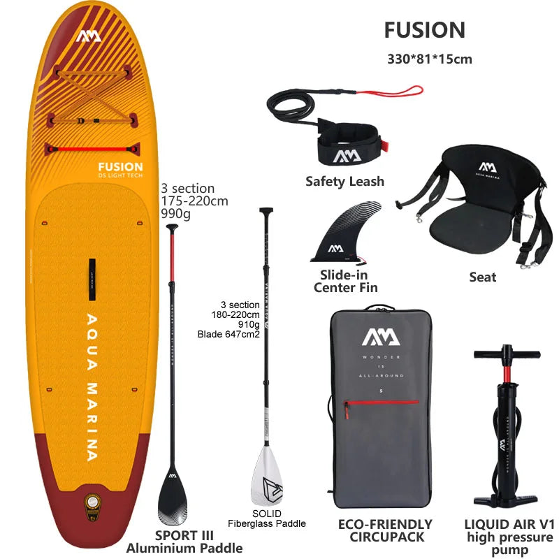 Variant image for Inflatable Stand Up Paddle Board 330x81x15cm with Complete Accessory Set for All Water Sports-12