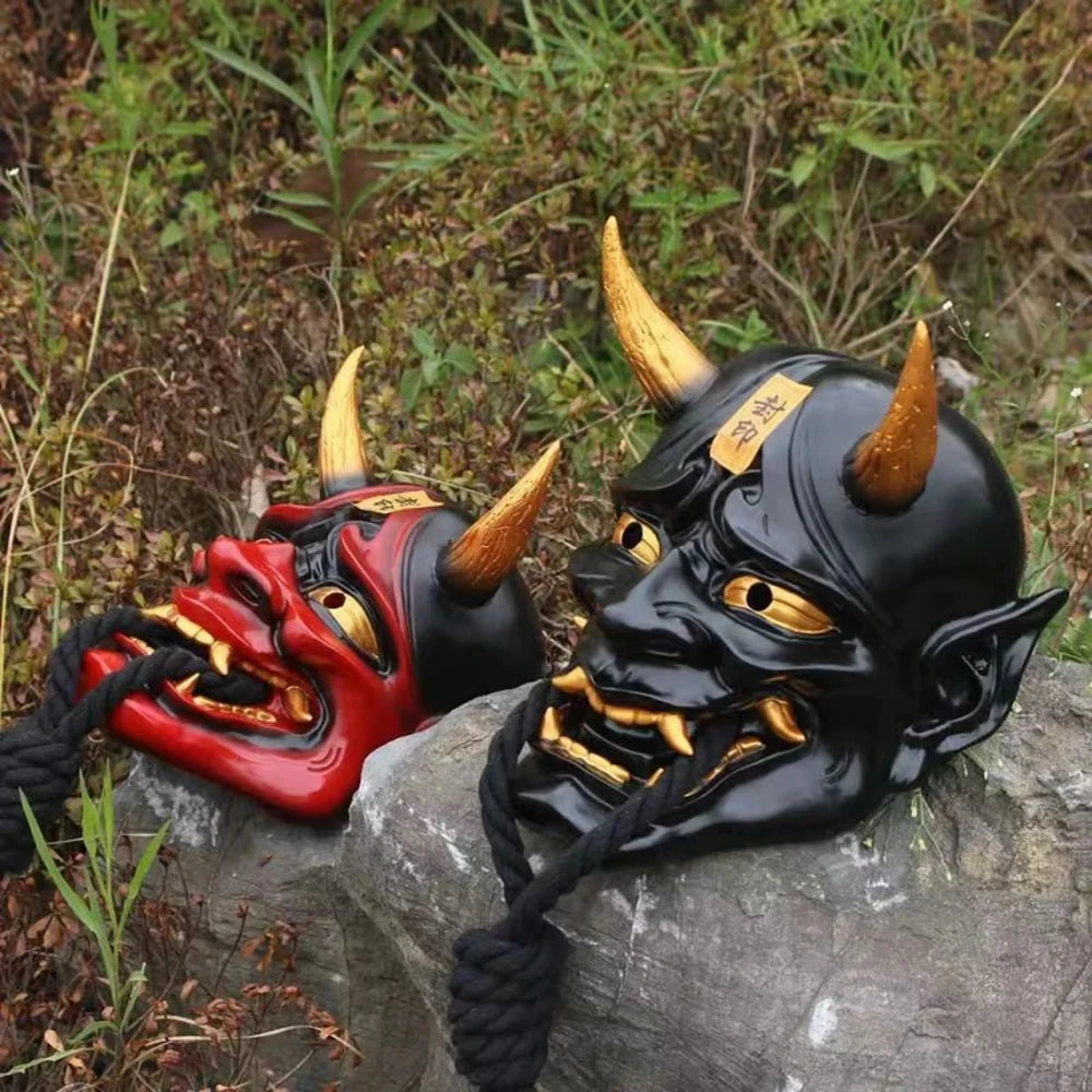 Skrekk Hannya Maske Harpiks Demon Cosplay Halloween 2025
