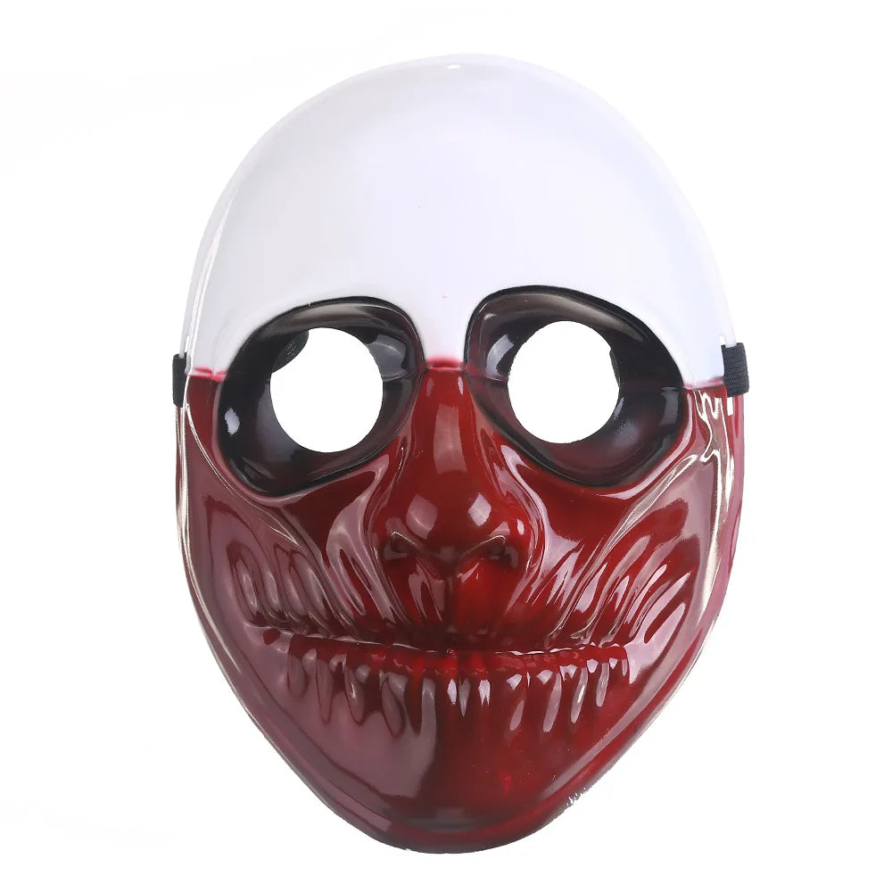Halloween Maske Payday 2 Klovn Fullt Ansikt PVC Cosplay