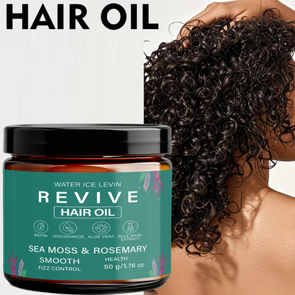 Hair Oil 50g Sea Moss Rosemary Revive Biotin Niacinamide Aloe Vera Caffeine Anti Frizz All Hair Types Summer 2026