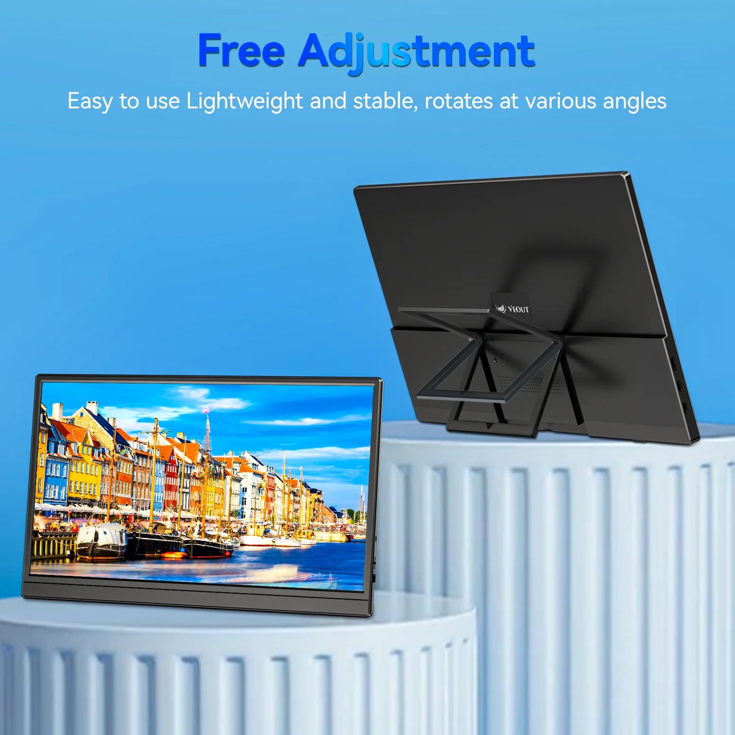 Portable 15.6 Inch 1080P Gaming Monitor 60Hz Second Screen