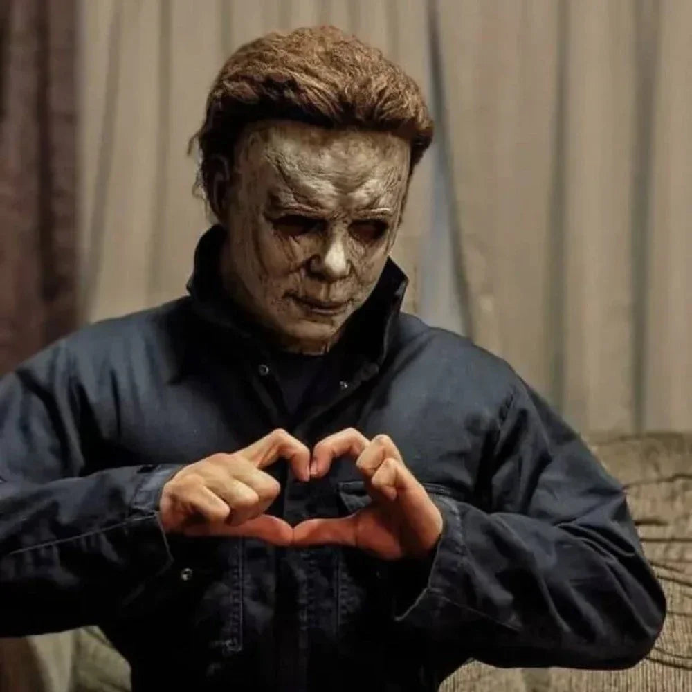Eng siliconen cosplaymasker van Michael Myers met littekens van brandwonden, dat het hele gezicht bedekt, Halloween-horrorrekwisiet 2026