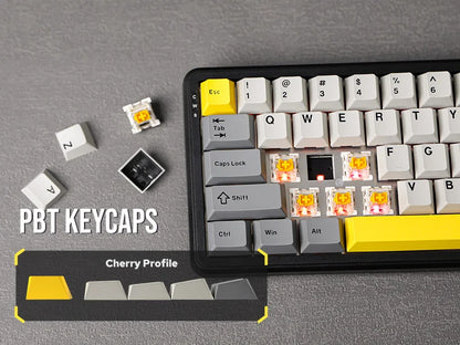 Teclado mecánico 68 teclas inalámbrico Bluetooth RGB efecto Hall