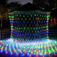 Waterproof LED Net Fairy Christmas Lights - 8 Modes or Solar Powered, Ideal for Christmas and Holiday Decorations